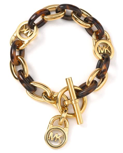 michael kors tortose shell|Michael Kors petite lock bracelet.